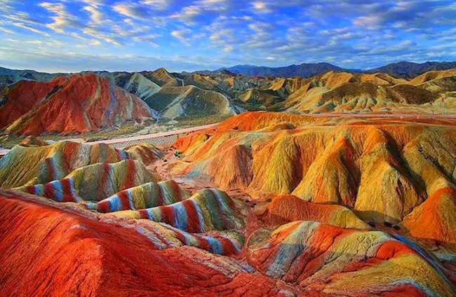 Rainbow Mountains in China