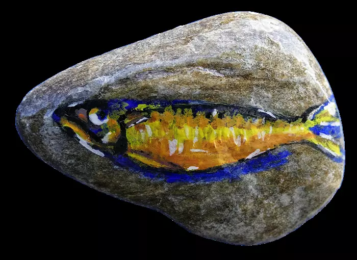 Stone Painting - Fish