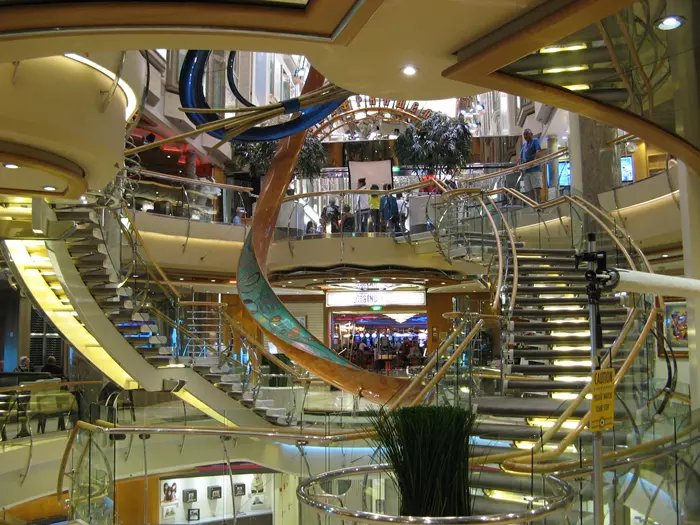 Interior of the cruise ship Explorer of the Seas